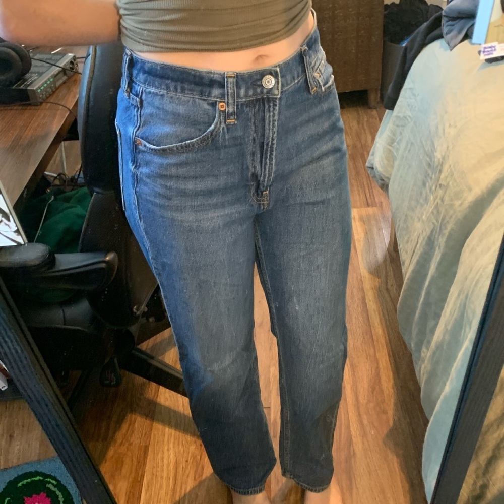 GAP Loose High Rise Denim Jeans in Deep Blue - Picture 3 of 3